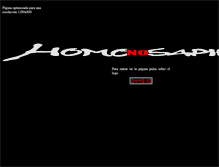 Tablet Screenshot of homonosapiens.com